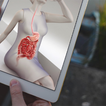 Medical animation on tablet