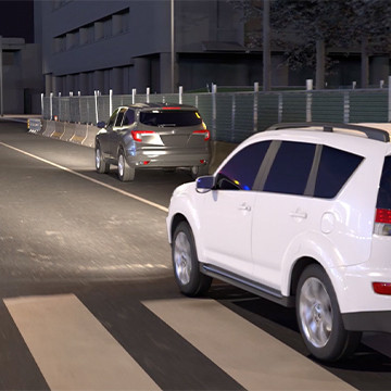 SUV hits pedestrian in construction zone