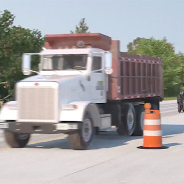 Animation still showing motorcycle crash