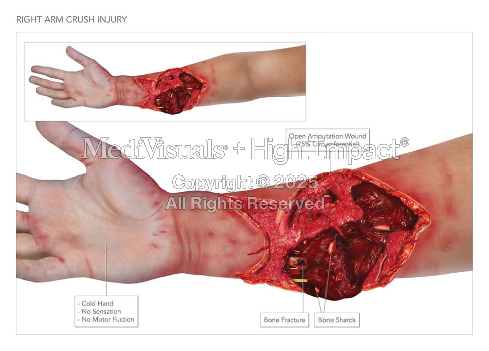 Arm Crush Injury with Amputation