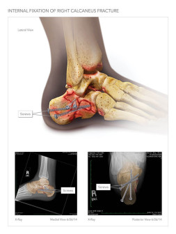 Internal Fixation of Right Calcaneus Fracture