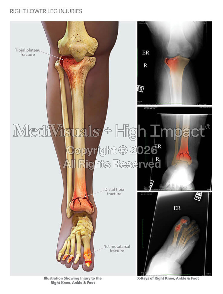 Right Lower Leg Injuries
