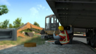 Semi Crushes Electrician