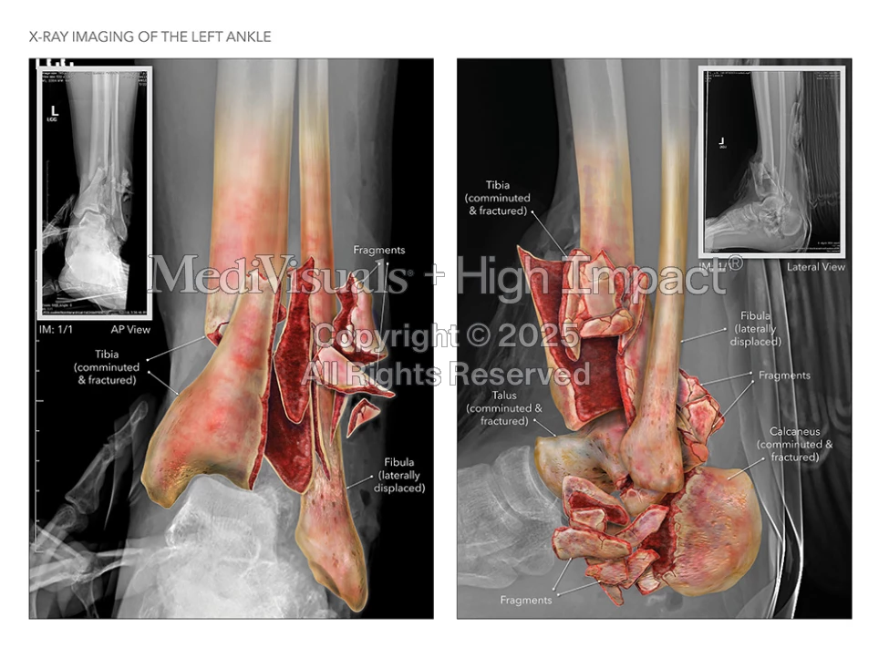 Ankle Fracture Illustration