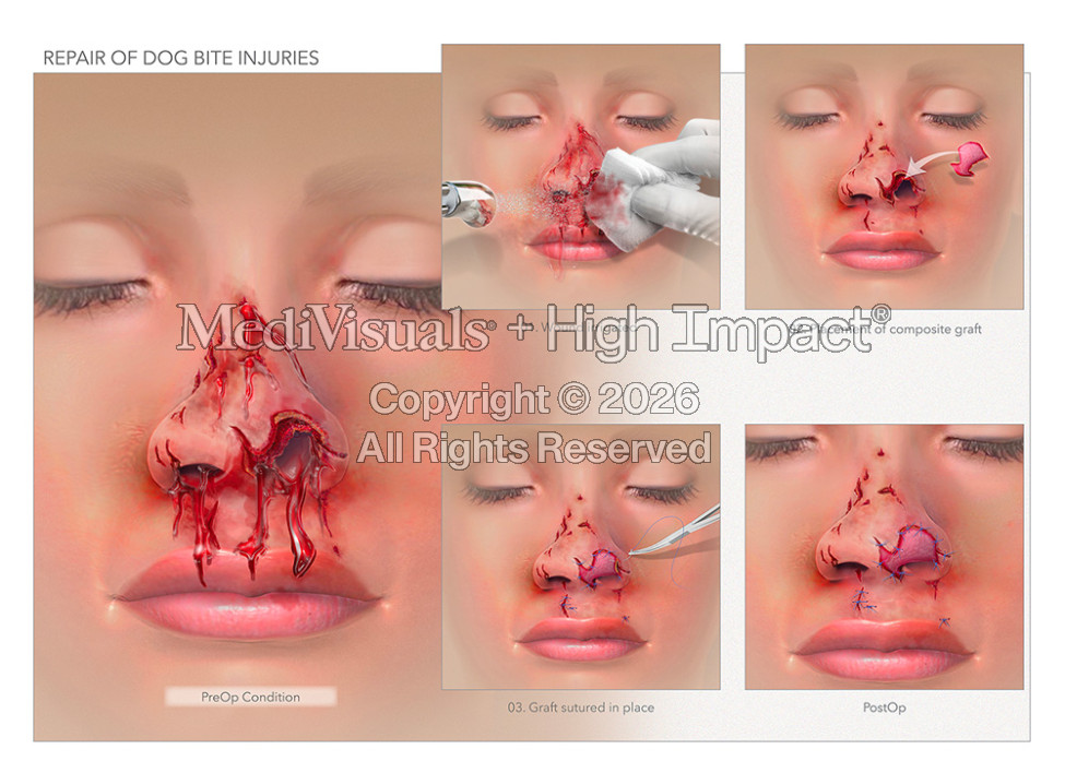 $1.3M Settlement on $0 Offer: Medical Illustrations of Woman Attacked by Dog Make a Huge Impact