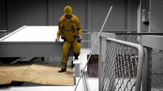 Worker Falls at Construction Site