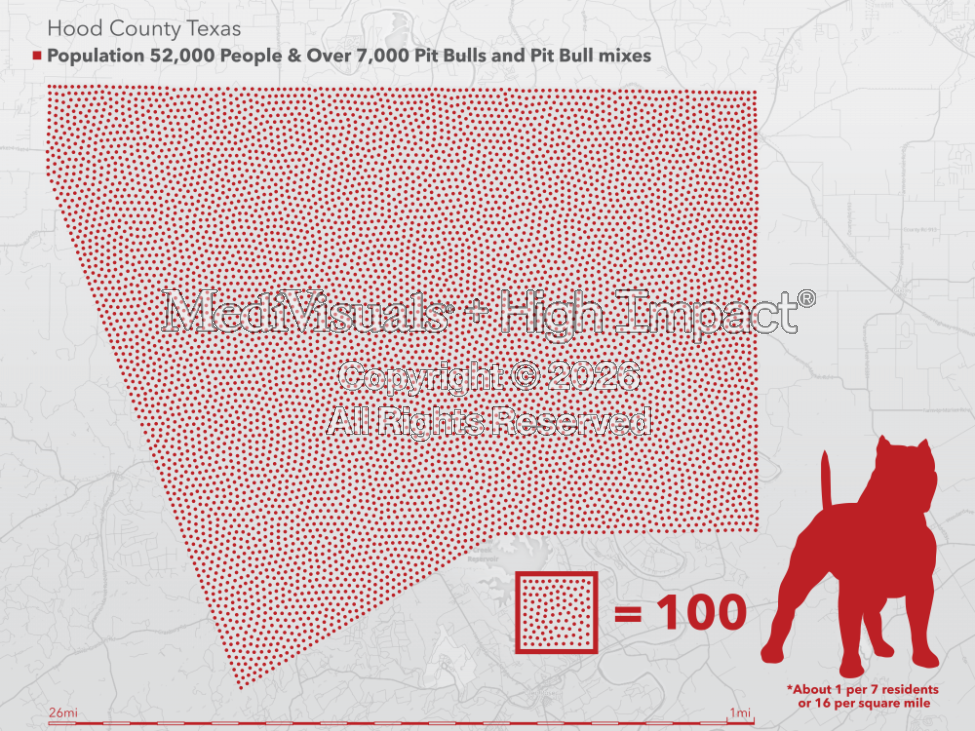 Pit Bull Population Map