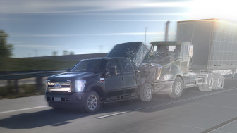 Rear-End Trucking Collision Animation